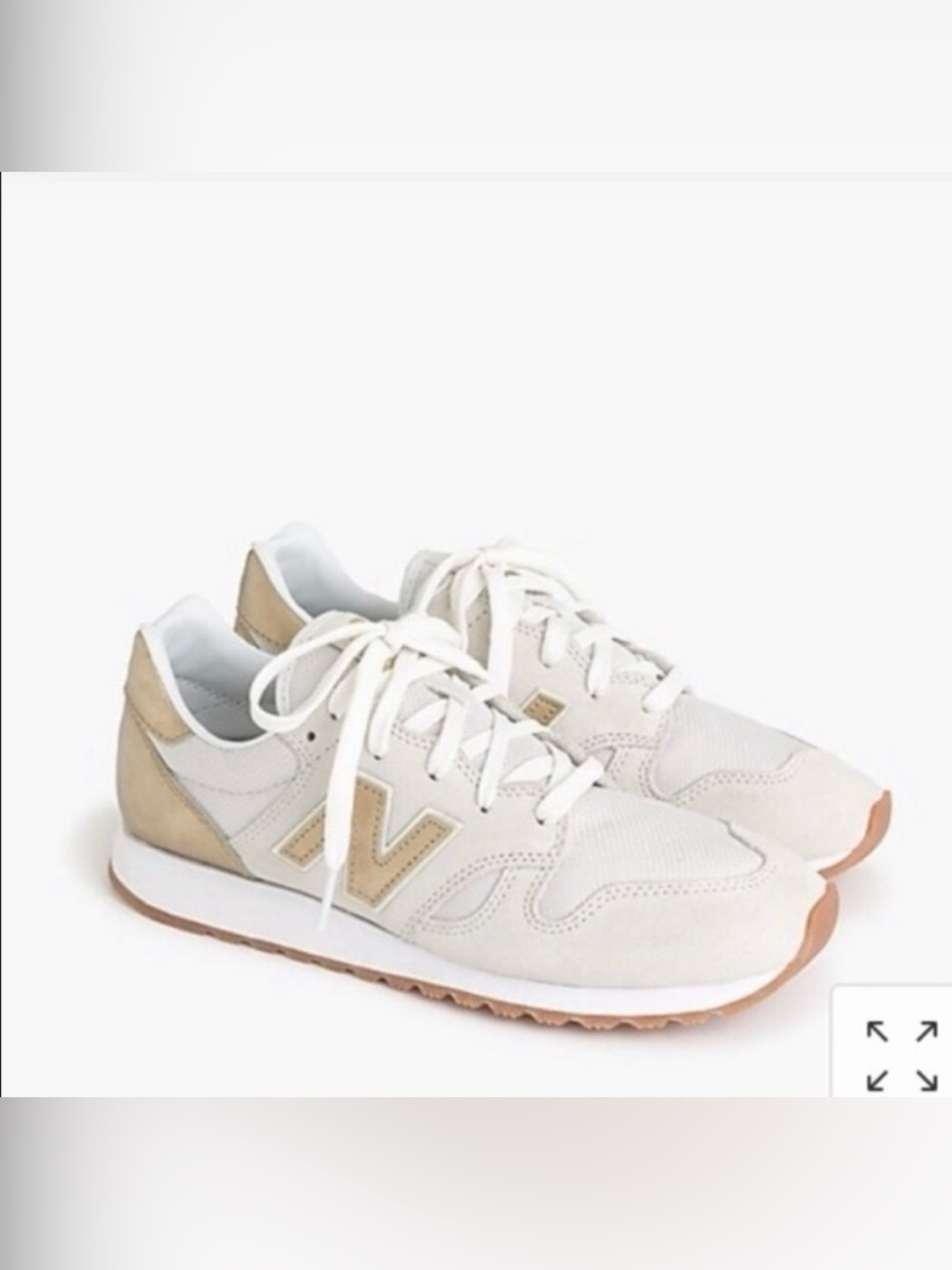 New Balance 520 for J. Crew Women's Cream & Tan Sneakers